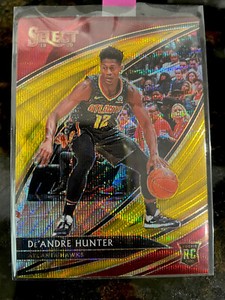 2019/20 Panini Select Tmall Gold Wave Courtside Rookie #234 De'Andre Hunter