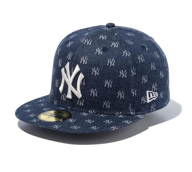 New Era 59FIFTY NY Yankees Jacquard Cap Navy Size 7 3/8 True