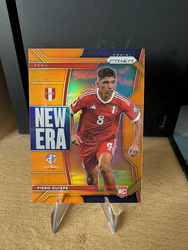 Piero Quispe ORANGE /25 NEW ERA ROOKIE 2024 Copa America Panini Prizm RC