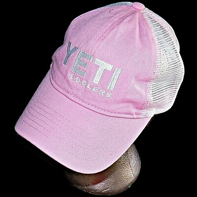 YETI Coolers Pink Ladies Adjustable Snapback Truckers Hat  display picture 3