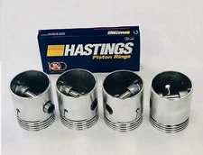 SEALED POWER Pistons/4+RINGS for 1941-1973 Jeep Willys 134 L-head+F-head STD
