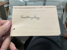 Amos Alonzo Stagg, Football Giant and Basketball HOF 1959, Signed Album Page