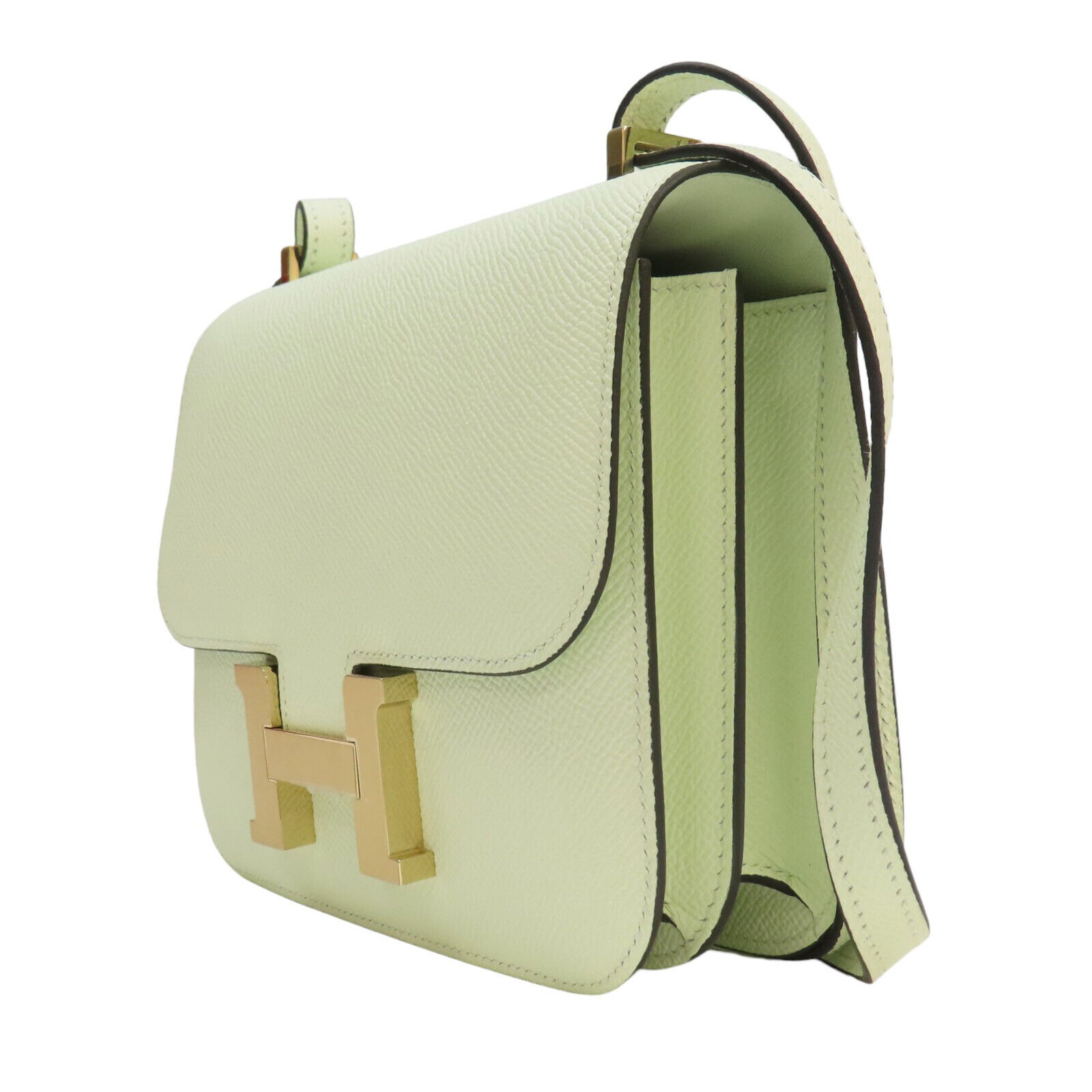 HERMES Constance 19 Shoulder Bag Green Epsom Leat… - image 3