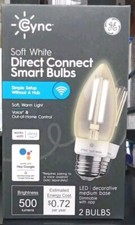 GE CYNC Direct Connect Smart LED Light Bulb Candelabra 500 Lumen 93130197 6386
