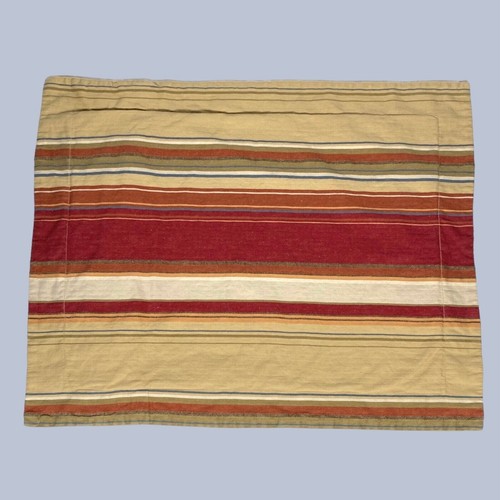 Pottery Barn Standard Pillow Sham Serape Stripe Linen Blend 1 Cover