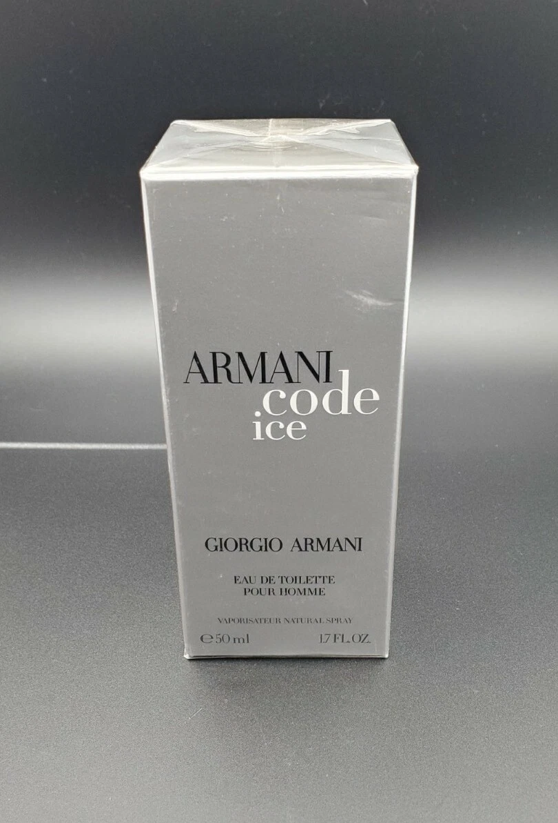 Armani CODE ICE 1.7oz 50mL for Men EDT Spray DISCONTINUED BRAND NEW SEALED BOX