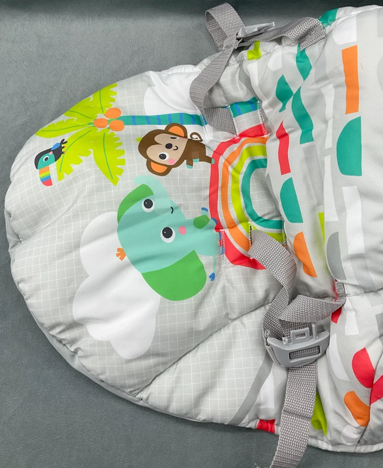 Cubierta de asiento de repuesto para columpio portátil Bright Starts Playful Paradise Foto 2 de 4