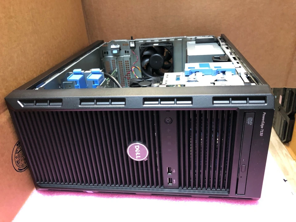 Dell PowerEdge T130,4x3.5",1xE3-1230v5,64GB,2x300GB SSD 2x4TB SAS,H730,with OS. - Image 3 of 4