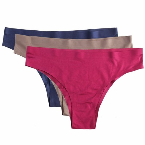 Womens Ice Silk Sexy G-strings Thongs Seamless Briefs Panties Lingerie Underwear - Picture 16 of 16