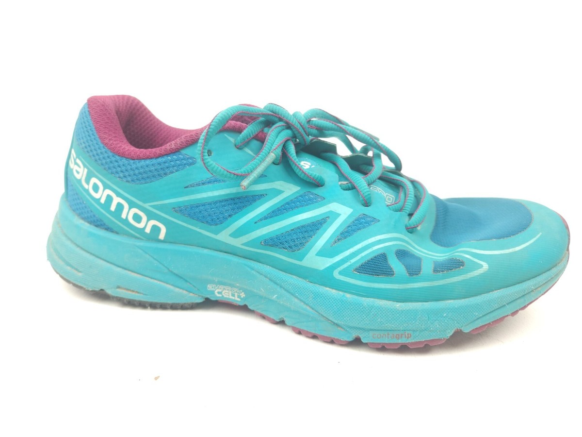 Salomon Sonic Aero Shoe Women's Blue 3D FLEX Running Trails FTY 171383