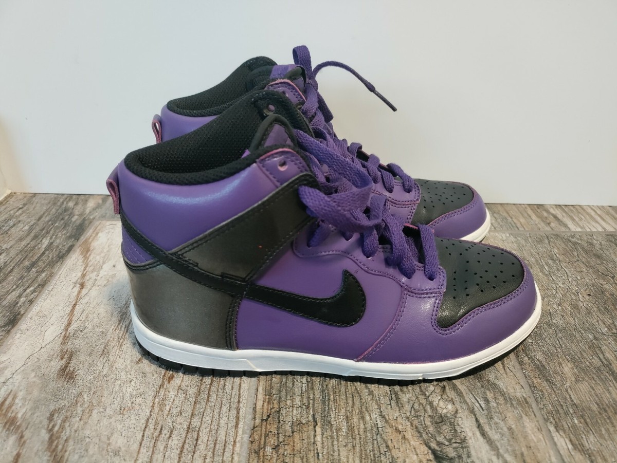 Nike Dunk High Womens Purple / Metallic Black (2010) US 6