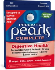 Nature's Way Probiotic Pearls Complete Digestive Balance Colon Health Supplement