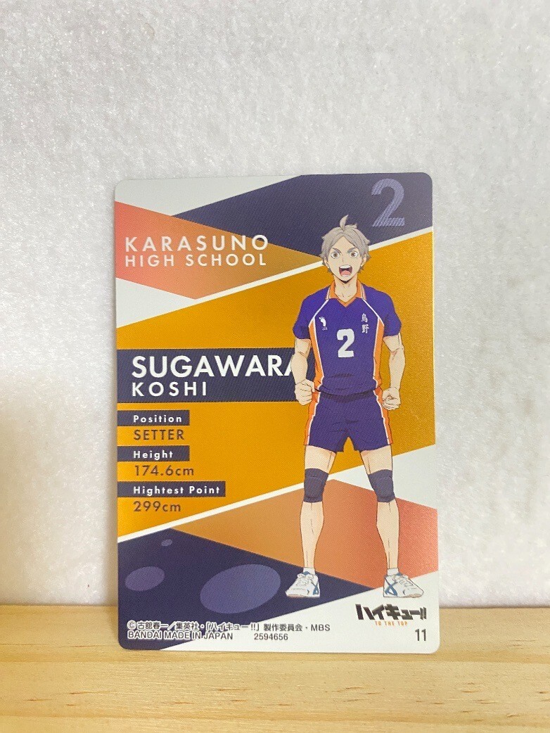 Haikyuu!! Haikyu!! Koshi Sugawara Trading Card TCG CCG Haikyuu!! Haikyu!! Koshi Sugawara Trading Card TCG CCG