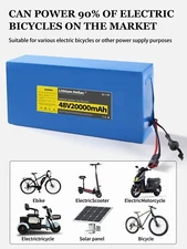 48V Lithium-ion Battery Pack 20Ah With 40A BMS For E-Bike E-Scooter Replacement