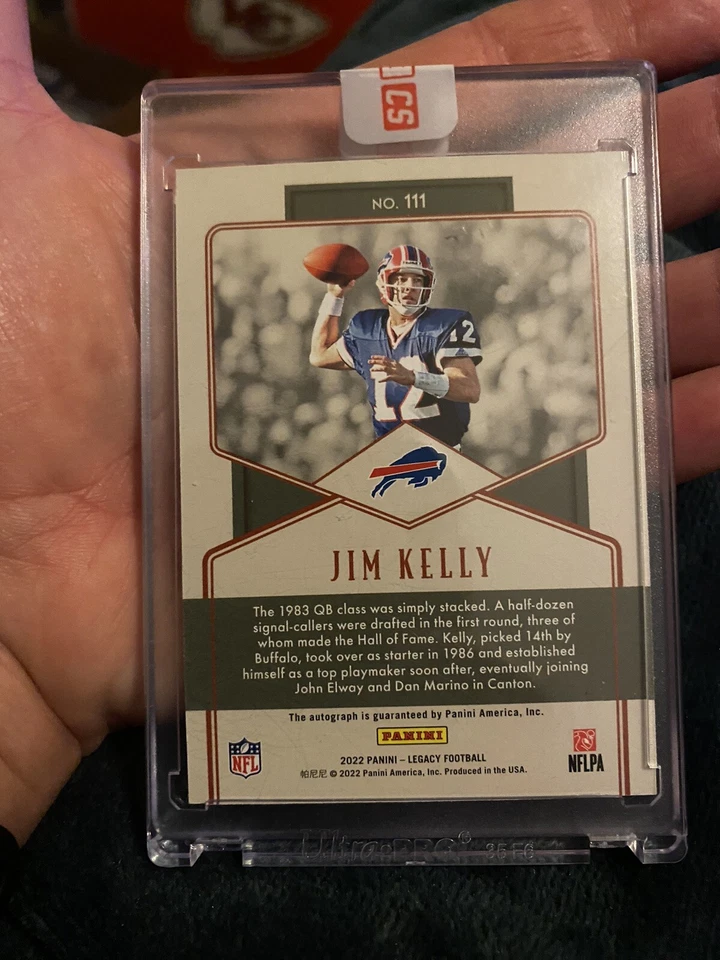 Jim Kelly autographed card - Image 2 of 2