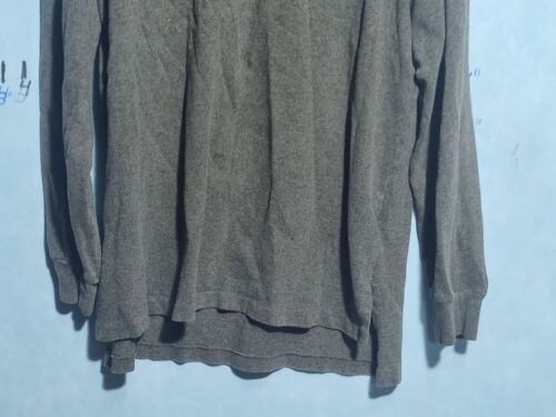 Ralph Lauren Long Sleeve Polo Shirt Mens Size L Gray Red Logo - Picture 4 of 10