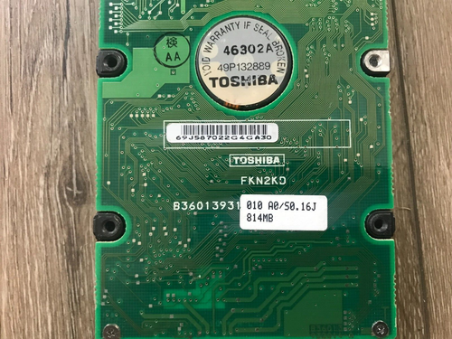 Toshiba MK1926FCV HDD2517 M ZE01 814MB 2.5" IDE Laptop Hard Drive - Afbeelding 4 van 5