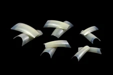 500 x Natural/Clear False Half Nail Tips Acrylic UV Gel French Art Manicure