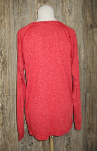 Adidas Climalite Wisconsin Badgers W Logo Long Sleeve Shirt Red Size XL - Picture 13 of 13