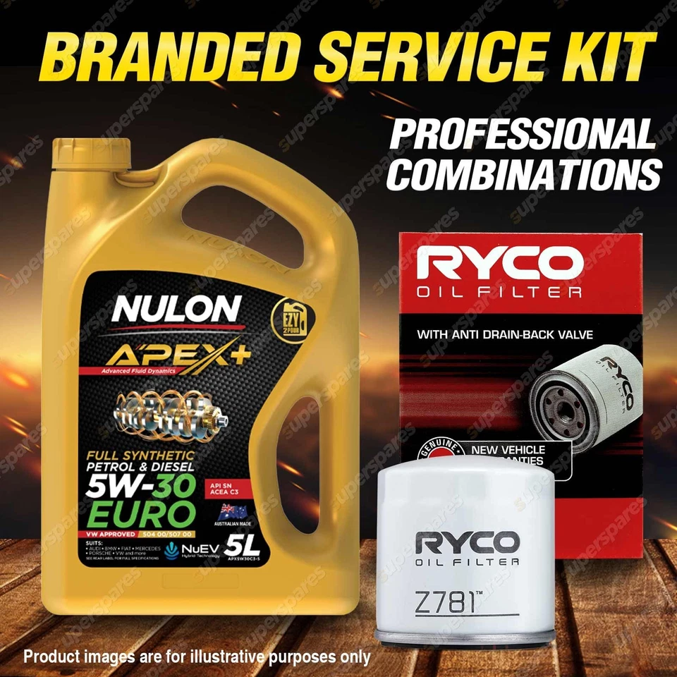 Ryco Oil Filter 5L APX5W30C3 Engine Oil Kit for Volkswagen Golf Polo Tiguan Up - image 2 of 2