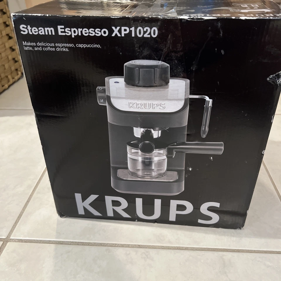 KRUPS XP1020 Steam Espresso Machine – 4 Cup Coffee Maker – New in Box - Image 3 of 4