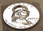 1963  Impaired  Proof  Franklin " Priced Below Melt "  #102 - 3