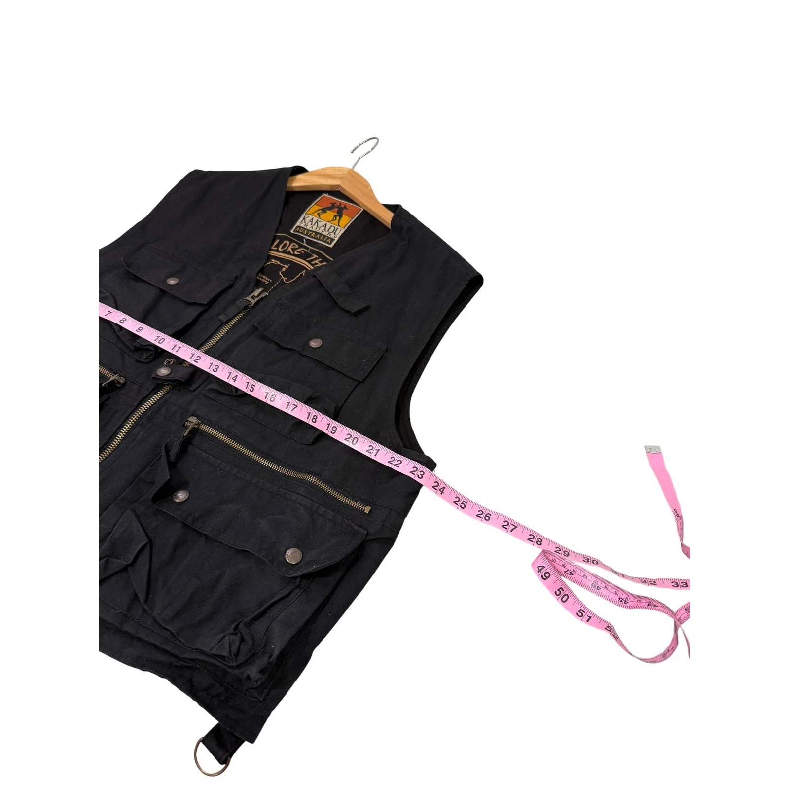 Kakadu Traders Australia Mens Utility Vest Oilskin Canvas Multi Pocket image 4