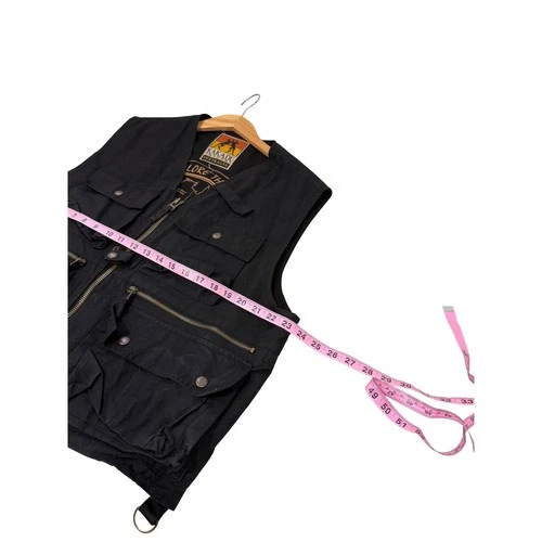 Kakadu Traders Australia Mens Utility Vest Oilskin Canvas Multi Pocket image 4