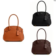 Coach Soft Empire Carryall Bag 21 - Toffee, Maple, Black NWT