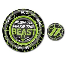 Push Start Button Cover for Dodge Challenger Charger Durango Ram 1500 Green