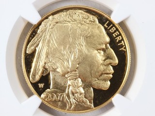 NobleSpirit GOLD 2007 $50 Buffalo Enhanced Proof NGC PF70 ULTRA DCAM