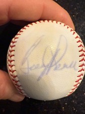 4 signed baseballs from hall of fame game