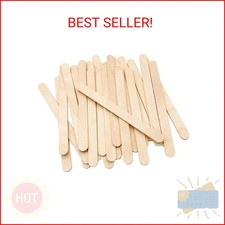 KTOJOY 100 Pcs Craft Sticks Ice Cream Natural Wood Popsicle Craft Sticks 4.5 inc