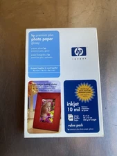 HP Premium Plus 4x6 Inkjet Glossy Photo Paper 60 Sheets ~ Inkjet 10 mil SEALED