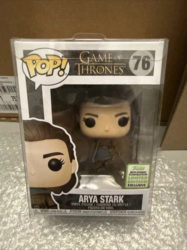 Funko Pop spring convention 2019 Game of Thrones Arya Vinyl Figure #76 W/ Case