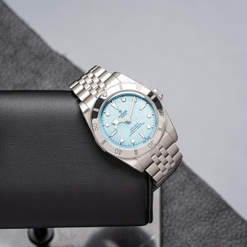 TUDOR Black Bay 54 Stainless Steel Watch 37mm Lagoon Blue M79000-0001 Box Papers