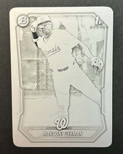 2026 Bowman #BCP-100 Marconi German Chrome Prospects Black Printing Plate 1 of 1