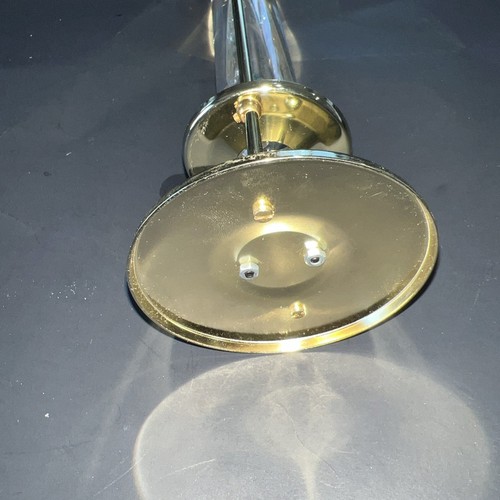VTG Floating Glass Galileo Thermometer 14.5" W/ Brass Stand Hanging Or Tabletop - Picture 3 of 7