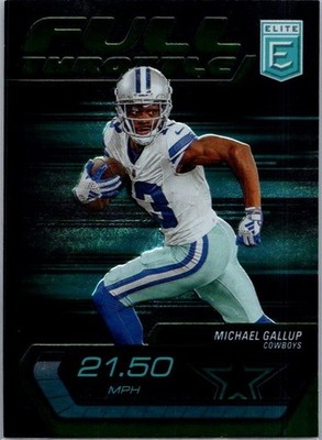2024 Donruss Elite Full Throttle #14 Michael Gallup Dallas Cowboys