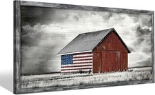 Farmhouse Wood Wall Art Picture: Living Room 40L" x 20W", Farm 01