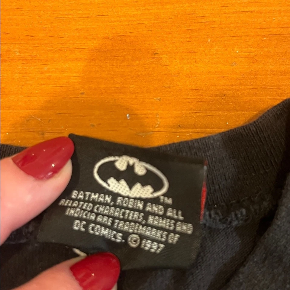 Camiseta negra vintage 1997 Batman and Robin niños Foto 2 de 4