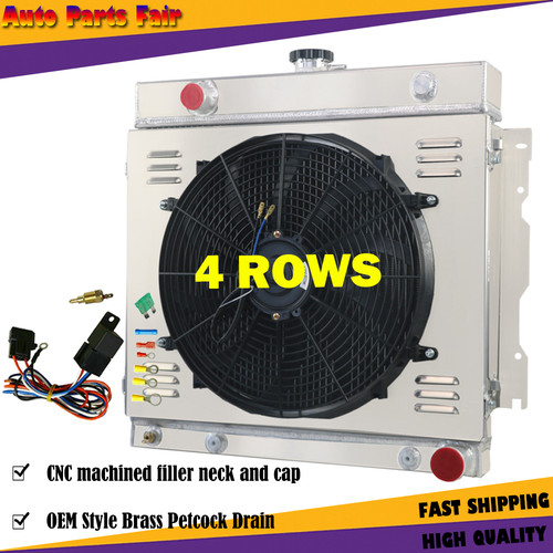 4Row Radiator Shroud Fan Relay For 1970-1979 Dodge D W Series Van 5.2/5.9L Truck - Bild 2 von 19