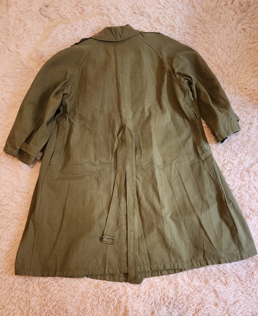 ジャケット・アウター French Army Motorcycle Coat 6 Vintage French Army M35 Motorcycle Trench Coat | eBay