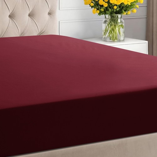 Extra Deep Fitted Sheet 25cm Bed Sheet Single Double King & Super King Size - Picture 34 of 100