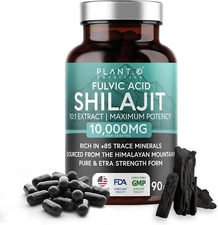 PLANT.O NUTRITION Shilajit 10000mg Maximum Potency Made In USA