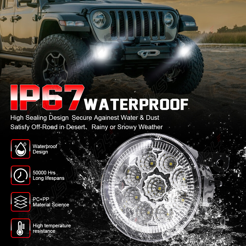 Fog Light Lamp For Ford Focus/Fusion/Explorer – Left Or Right Side, 55W H11 Bulb Included 4 thumbnail image