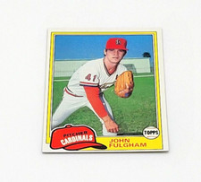 1981 Topps Baseball John Fulgham St Louis Cardinals #523