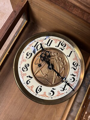 Vintage Gustav Becker P27 Clock Dial Movement Pendulum Chime