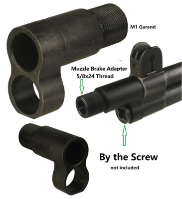 M1 Garand M1 Garand Heavy Duty Muzzle Brake Adapter 5/8x24 TPI All Steel