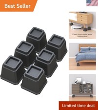 Versatile Heavy-Duty Furniture Risers - Elevate Your Bed, Sofa & Table 5 inches